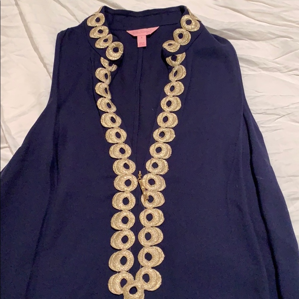 Lilly Pulitzer Jane Shift Dress Navy